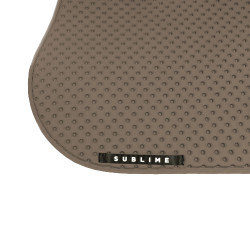 Tapis de selle CSO Acavallo Sublime en tissu technique à pois Terre Marron
