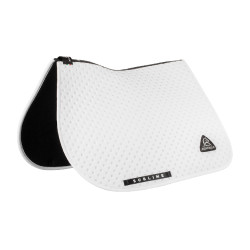 Tapis de selle CSO Acavallo Sublime en tissu technique à pois Blanc