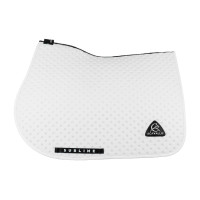 Tapis de selle CSO Acavallo Sublime en tissu technique à pois Blanc