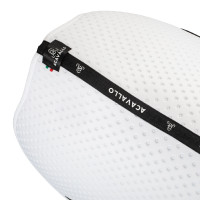Tapis de selle CSO Acavallo Sublime en tissu technique à pois Blanc