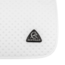 Tapis de selle CSO Acavallo Sublime en tissu technique à pois Blanc