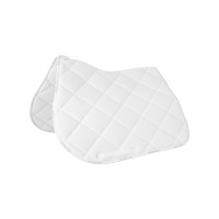 Tapis de Selle d'obstacle Equestro en tissu technique respirant Blanc / blanc