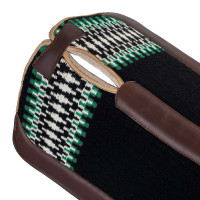 Tapis western Pool’s classique Noir / blanc / vert