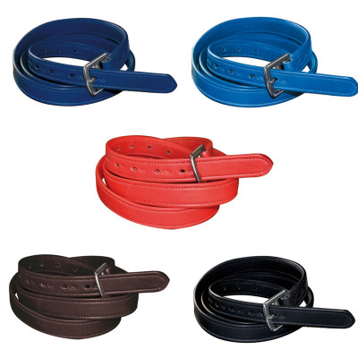 Etrivières Nylon gainé cuir Flags & Cup Bleu marine