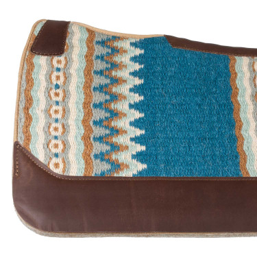 Tapis western Pool’s contoured Bleu / beige