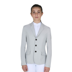 Veste de concours enfant Equestro coupe slim trois boutons Veste de concours enfant Equestro coupe slim trois boutons