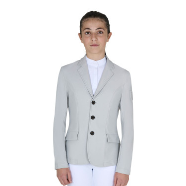 Veste de concours enfant Equestro coupe slim trois boutons Veste de concours enfant Equestro coupe slim trois boutons