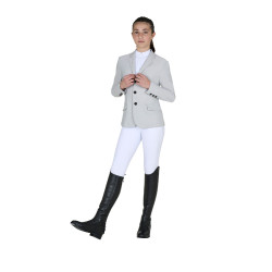 Veste de concours enfant Equestro coupe slim trois boutons Veste de concours enfant Equestro coupe slim trois boutons