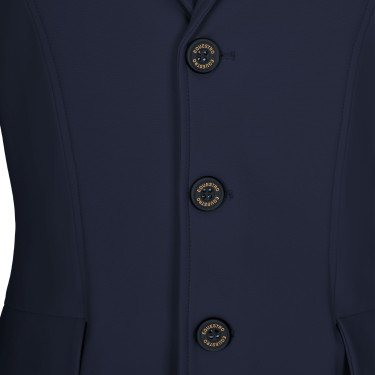 Veste de concours enfant Equestro coupe slim trois boutons Marine blazer Bleu marine