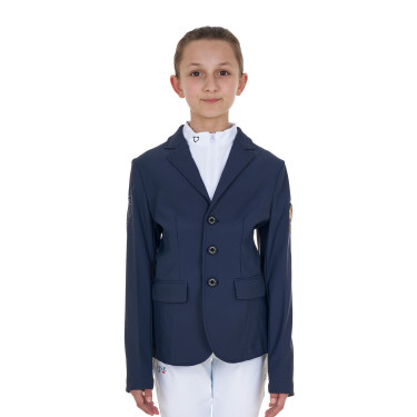 Veste de concours enfant unisexe Equestro x FISE trois boutons