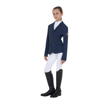 Veste de concours enfant unisexe Equestro x FISE trois boutons