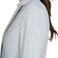Veste de concours femme Equestro avec logo embossé Brume portuaire
