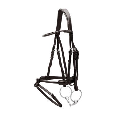 Bridon cuir rond Working By Dy'on Noir