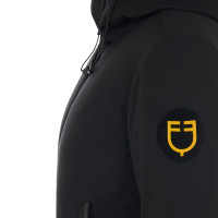 Veste enfant unisexe Equestro imperméable et coupe-vent en nylon Noir Veste enfant unisexe Equestro imperméable et coupe-vent en nylon Noir