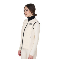 Veste sans manches femme Equestro zippé en mélange technique