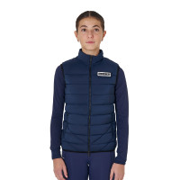 Veste sans manches fille Equestro en nylon technique Marine blazer Bleu marine