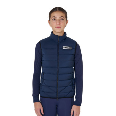 Veste sans manches fille Equestro en nylon technique
