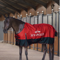 Couverture de paddock HV Polo Essential 100gr 600D Rose rouge Couverture de paddock HV Polo Essential 100gr 600D Rose rouge