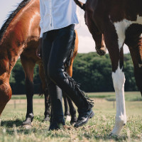 Chaps longue Dy'on en Cuir Artificiel avec Franges