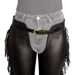 Chaps longue Dy'on en Cuir Artificiel avec Franges