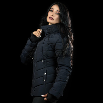 Parka femme KERAVA Flags & Cup Bleu marine