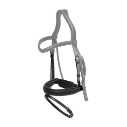 Muserolle medium tressée avec pull-back Dy'on Noir