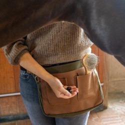 Sac Ceinture Grooming Deluxe by Kentucky Canvas pour Tresser Kaki