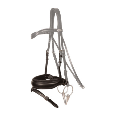 Muserolle Pull-back Mat Spéciale FEI Dy'on collection Working Noir Muserolle Pull-back Mat Spéciale FEI Dy'on collection Working Noir