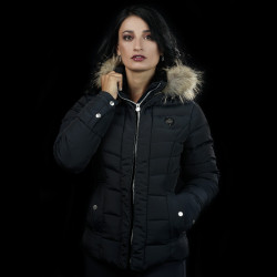 Parka femme RAUMA Flags & Cup Noir