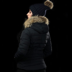 Parka femme RAUMA Flags & Cup Noir