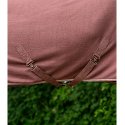 Couverture Economic polaire Waldhausen avec sangles croisées Mocca Marron