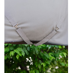 Couverture Economic polaire Waldhausen avec sangles croisées Gris argent