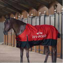 Couverture de paddock HV Polo Essential 200gr 600D Rose rouge Couverture de paddock HV Polo Essential 200gr 600D Rose rouge