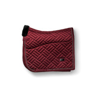 Tapis de dressage Equestrian Stockholm faux mouton Crystal Bordeaux
