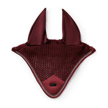 Bonnet anti-mouches Equestrian Stockholm Modern Crystal Bordeaux Bonnet anti-mouches Equestrian Stockholm Modern Crystal Bordeaux