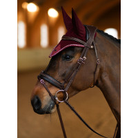Bonnet anti-mouches Equestrian Stockholm Modern Crystal Bordeaux Bonnet anti-mouches Equestrian Stockholm Modern Crystal Bordeaux