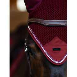 Bonnet anti-mouches Equestrian Stockholm Modern Crystal Bordeaux Bonnet anti-mouches Equestrian Stockholm Modern Crystal Bordeaux