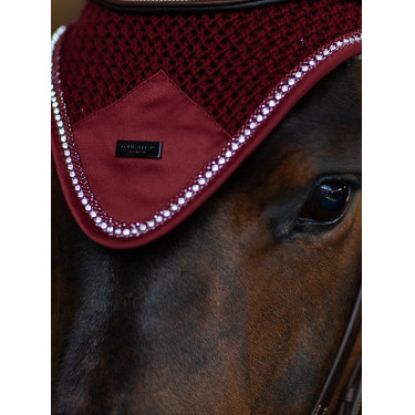 Bonnet anti-mouches Equestrian Stockholm Modern Crystal Bordeaux Bonnet anti-mouches Equestrian Stockholm Modern Crystal Bordeaux