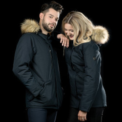 Parka imperméable femme HAMINA Flags & Cup Bleu marine