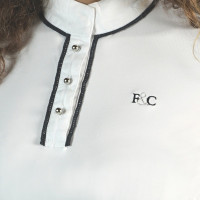 Polo CANDIBA femme sans manches Flags & Cup Blanc