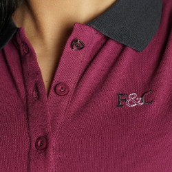 Polo femme BOGOTA Flags & Cup Framboise Rouge Polo femme BOGOTA Flags & Cup Framboise Rouge