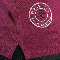 Polo femme BOGOTA Flags & Cup Framboise Rouge Polo femme BOGOTA Flags & Cup Framboise Rouge