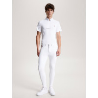 Pantalon d'équitation Tommy Hilfiger Equestrian toutes saisons Geneva grip genoux homme Blanc optique