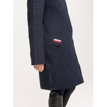 Parka longue Tommy Hilfiger Equestrian Oregon femme Desert sky Bleu Parka longue Tommy Hilfiger Equestrian Oregon femme Desert sky Bleu