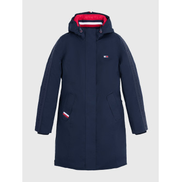 Parka longue Tommy Hilfiger Equestrian Oregon femme Desert sky Bleu Parka longue Tommy Hilfiger Equestrian Oregon femme Desert sky Bleu