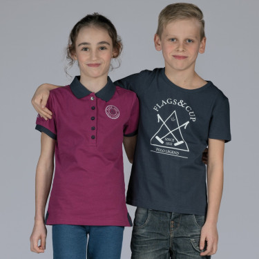 Polo enfant CALI Flags & Cup Polo enfant CALI Flags & Cup
