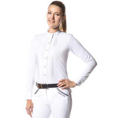Polo FORMOSA femme ML Flags & Cup Blanc