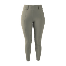 Legging d’équitation Kentucky Classic Full Grip femme Vert poussiéreux