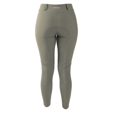 Legging d’équitation Kentucky Classic Full Grip femme Vert poussiéreux