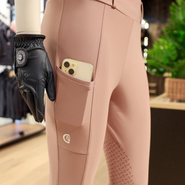 Legging d’équitation Kentucky Classic Full Grip femme Vieux rose